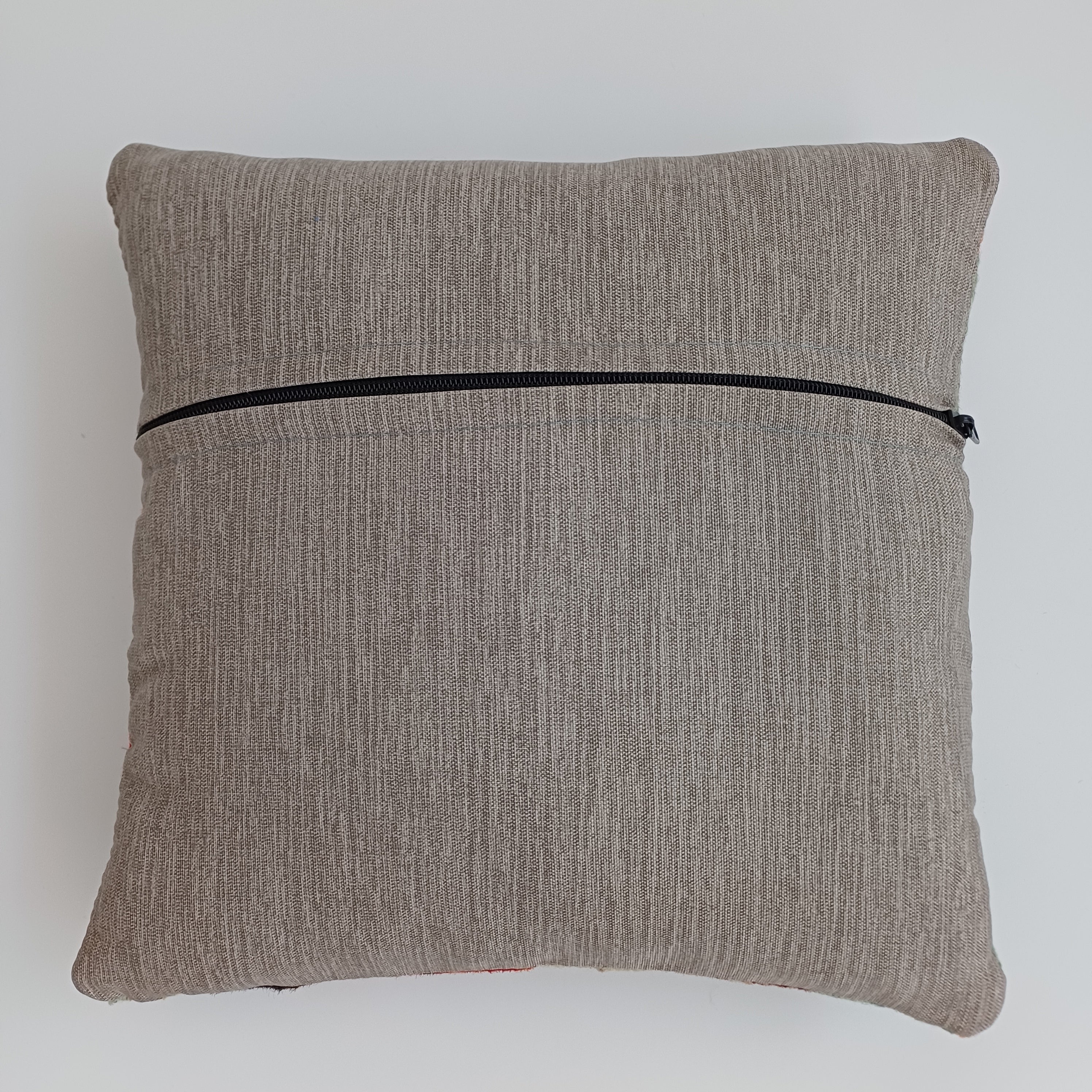 Afghan Handmade Multicoloured Kilim Cushion Cover 12''x12'' / 30x30 CM