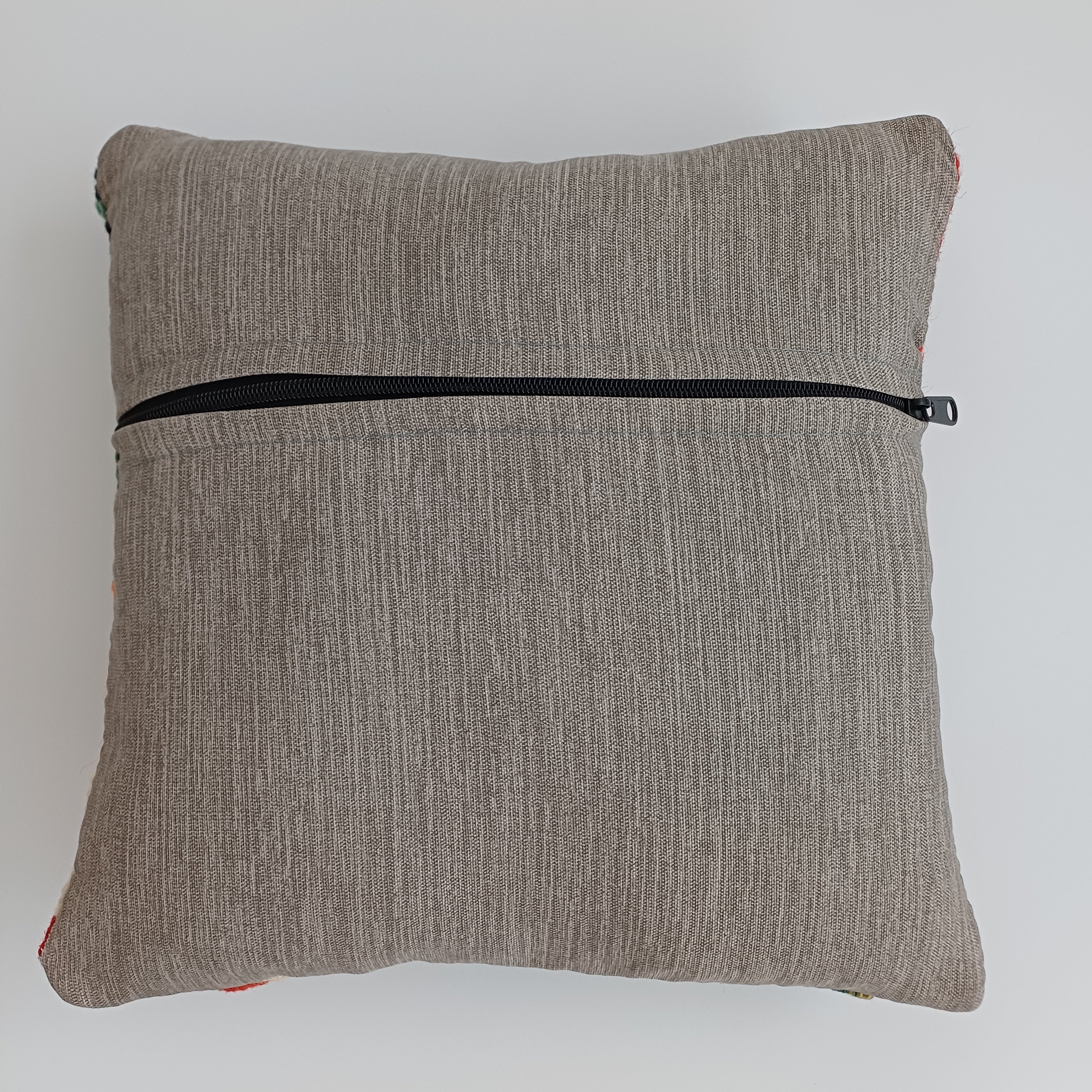 Afghan Handmade Multicoloured Kilim Cushion Cover 12''x12'' / 30x30 CM