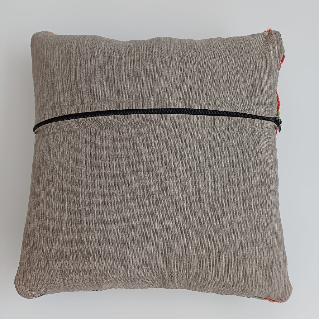 Afghan Handmade Multicoloured Kilim Cushion Cover 12''x12'' / 30x30 CM