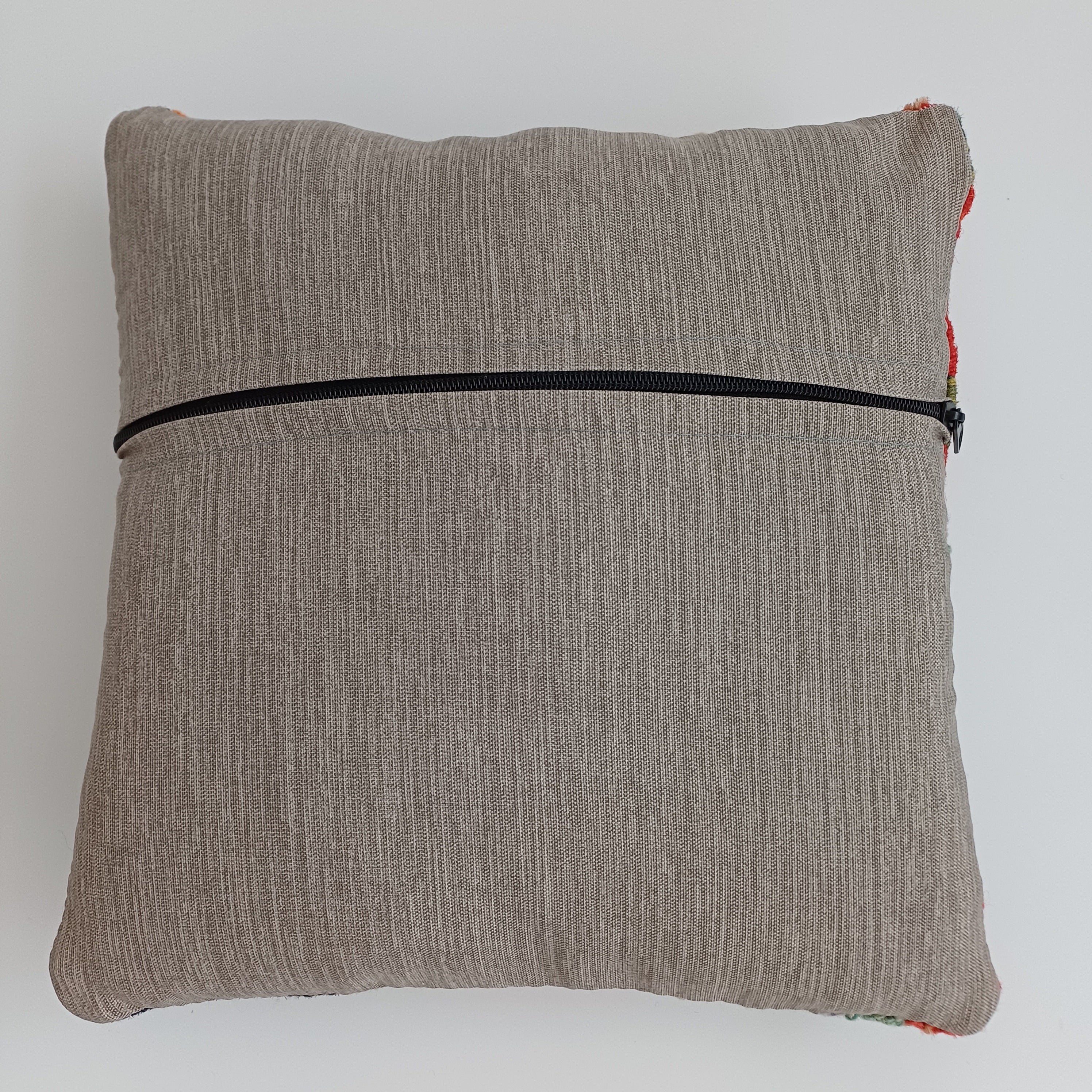 Afghan Handmade Multicoloured Kilim Cushion Cover 12''x12'' / 30x30 CM