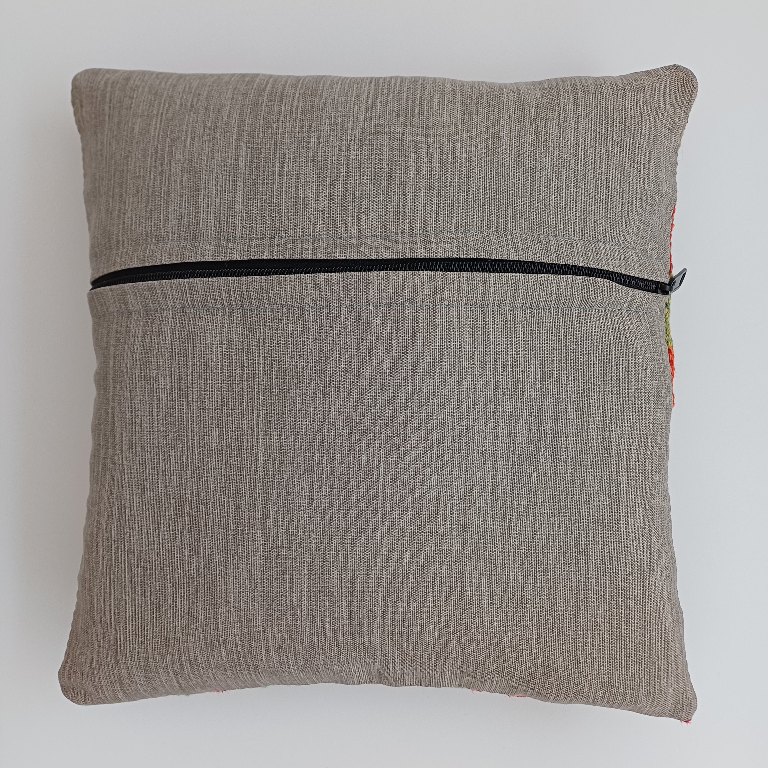 Afghan Handmade Multicoloured Kilim Cushion Cover 12''x12'' / 30x30 CM