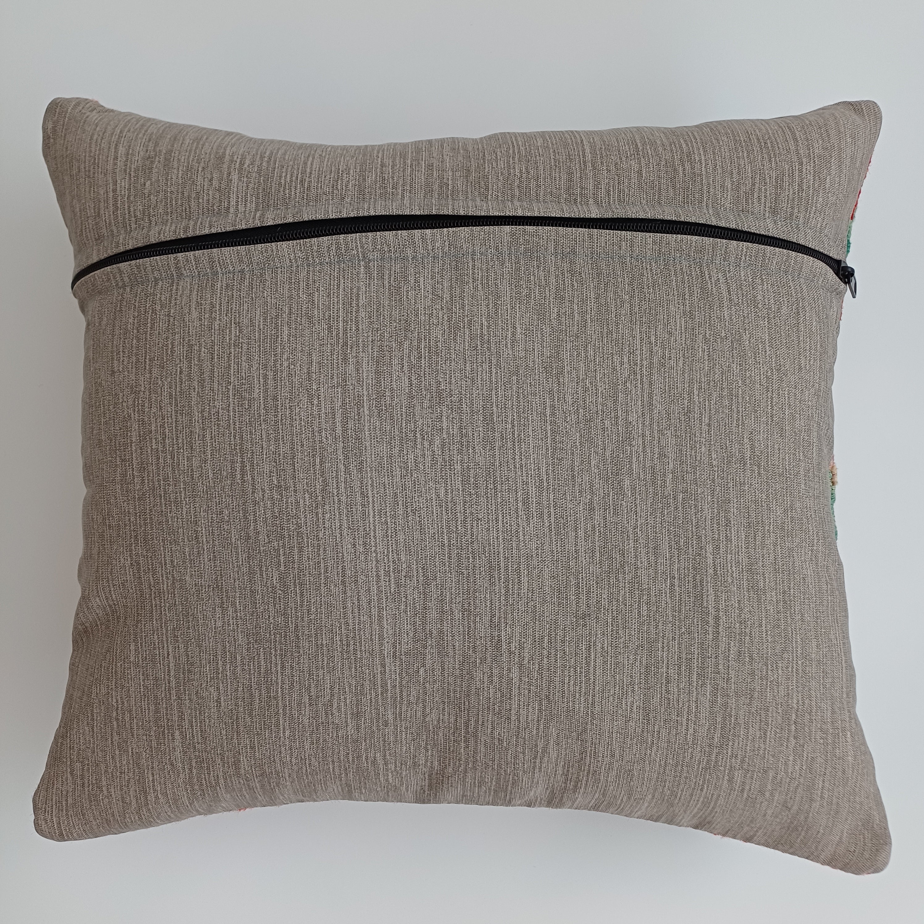 Afghan Handmade Multicoloured Kilim Cushion Cover 16''x16'' / 44x39 CM