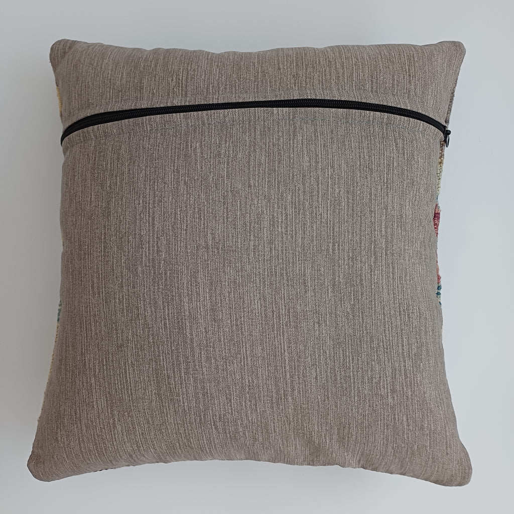 Afghan Handmade Multicoloured Kilim Cushion Cover 16''x16'' / 44x40 CM