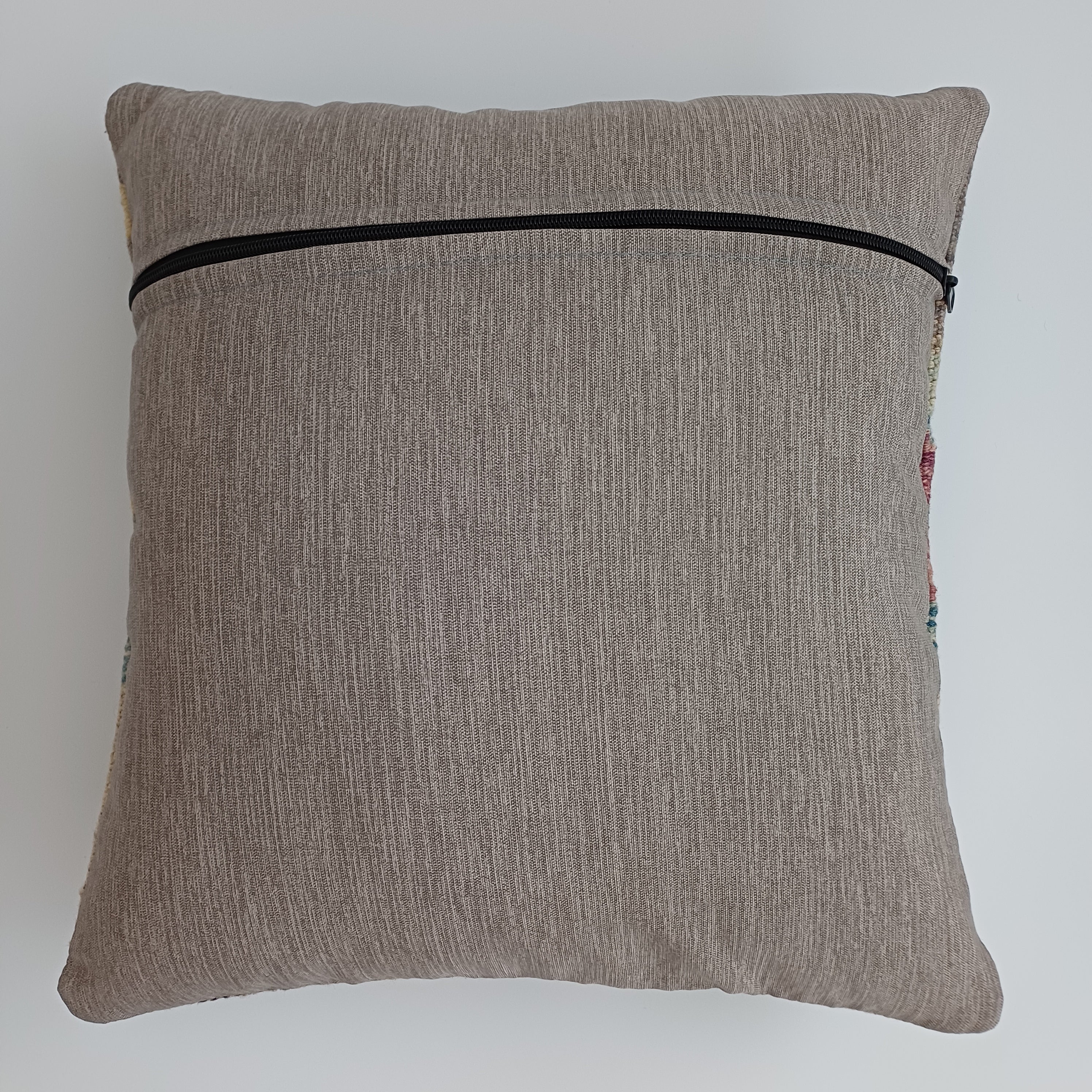 Afghan Handmade Multicoloured Kilim Cushion Cover 16''x16'' / 44x40 CM