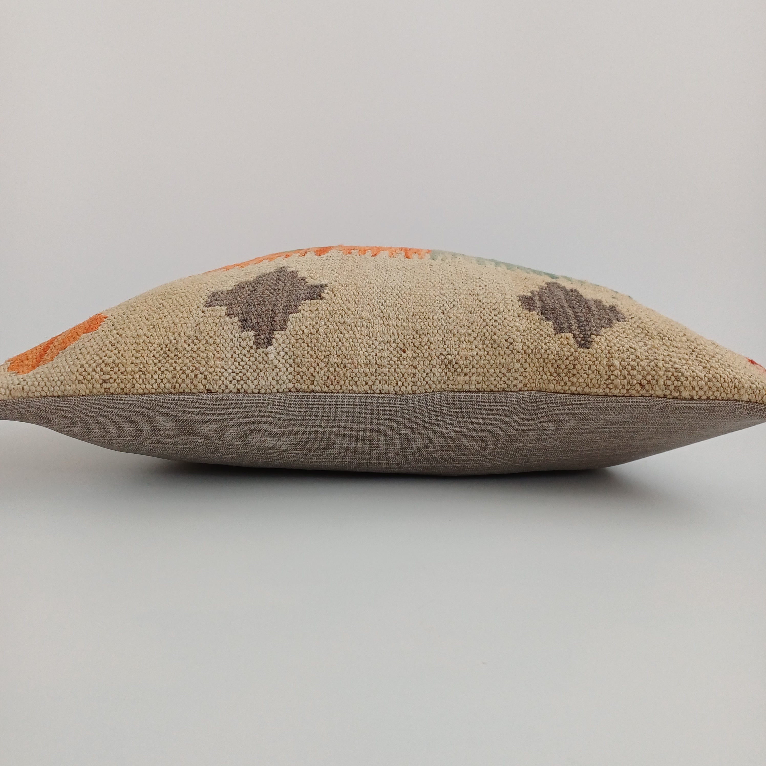 Afghan Handmade Multicoloured Kilim Cushion Cover 16''x16'' / 40x40 CM