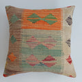 Afghan Handmade Multicoloured Kilim Cushion Cover 20''x20'' / 50x50 CM