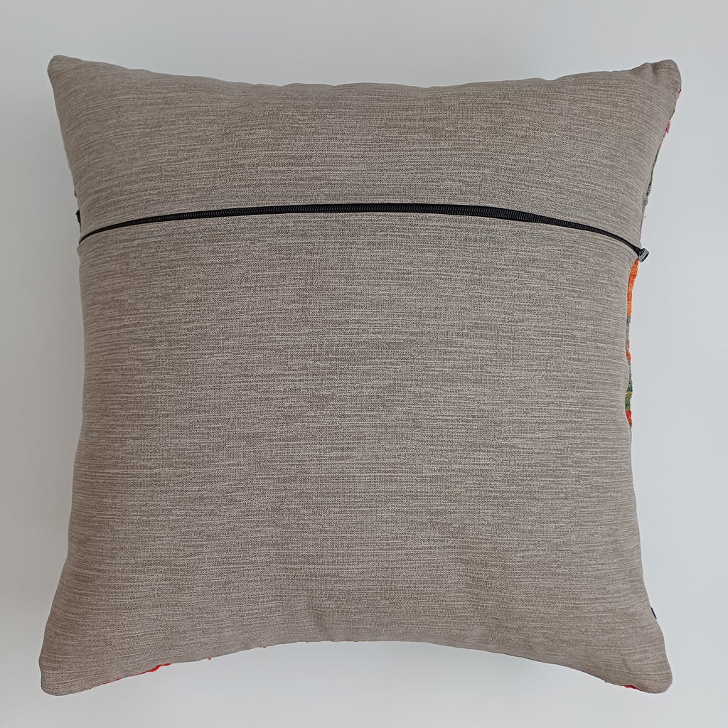 Afghan Handmade Multicoloured Kilim Cushion Cover 20''x20'' / 50x50 CM