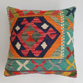 Afghan Handmade Multicoloured Kilim Cushion Cover 20''x20'' / 50x50 CM