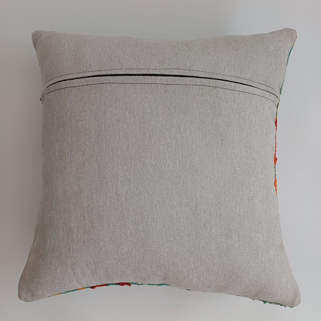 Afghan Handmade Multicoloured Kilim Cushion Cover 20''x20'' / 50x50 CM