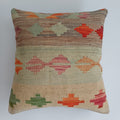 Afghan Handmade Multicoloured Kilim Cushion Cover 20''x20'' / 50x50 CM