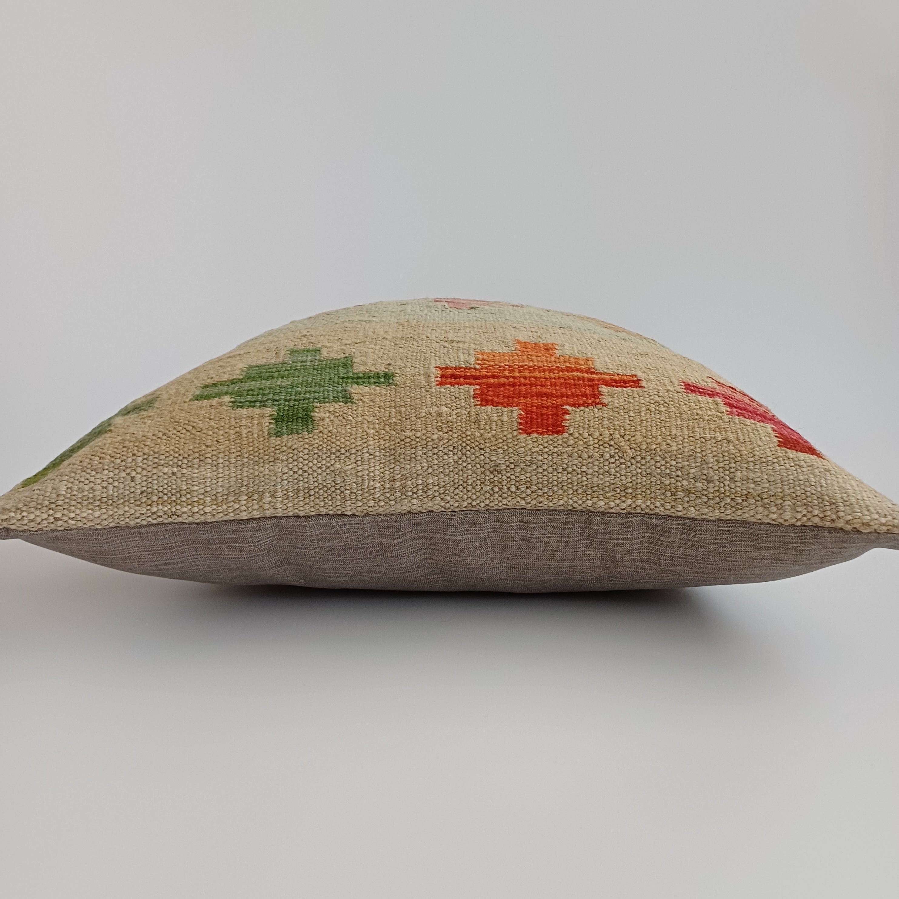 Afghan Handmade Multicoloured Kilim Cushion Cover 20''x20'' / 50x50 CM