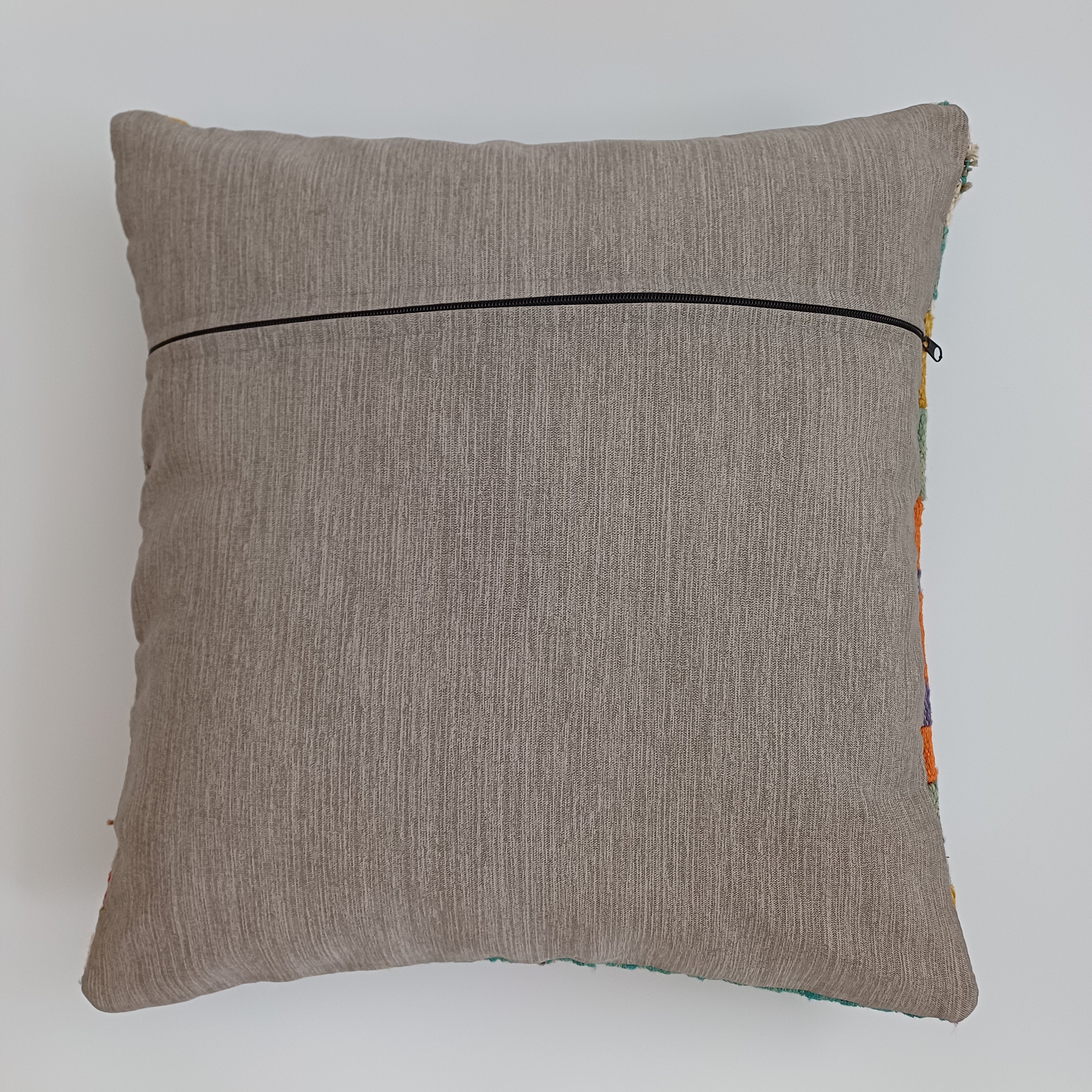 Afghan Handmade Multicoloured Kilim Cushion Cover 20''x20'' / 48x48 CM