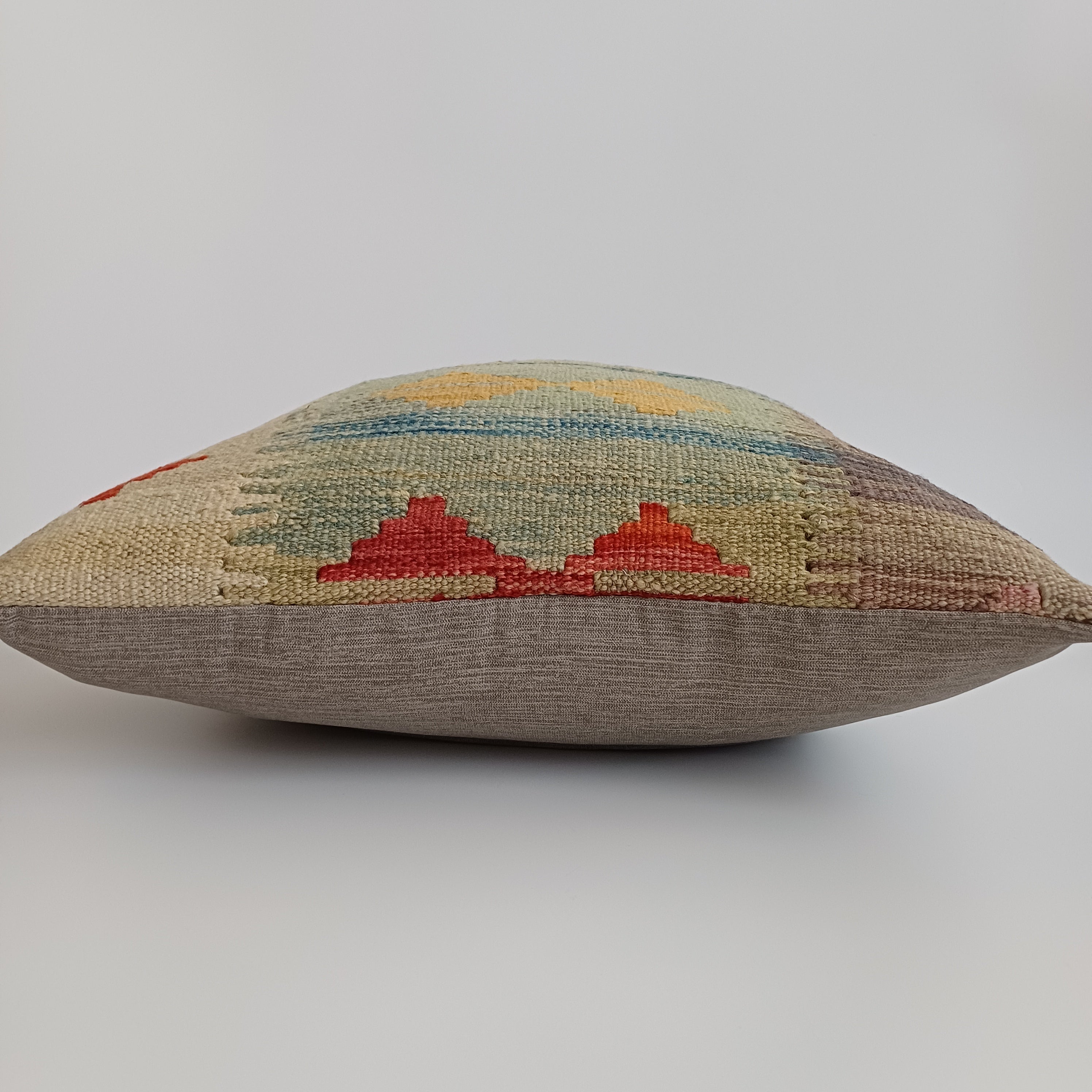Afghan Handmade Multicoloured Kilim Cushion Cover 20''x20'' / 50x50 CM