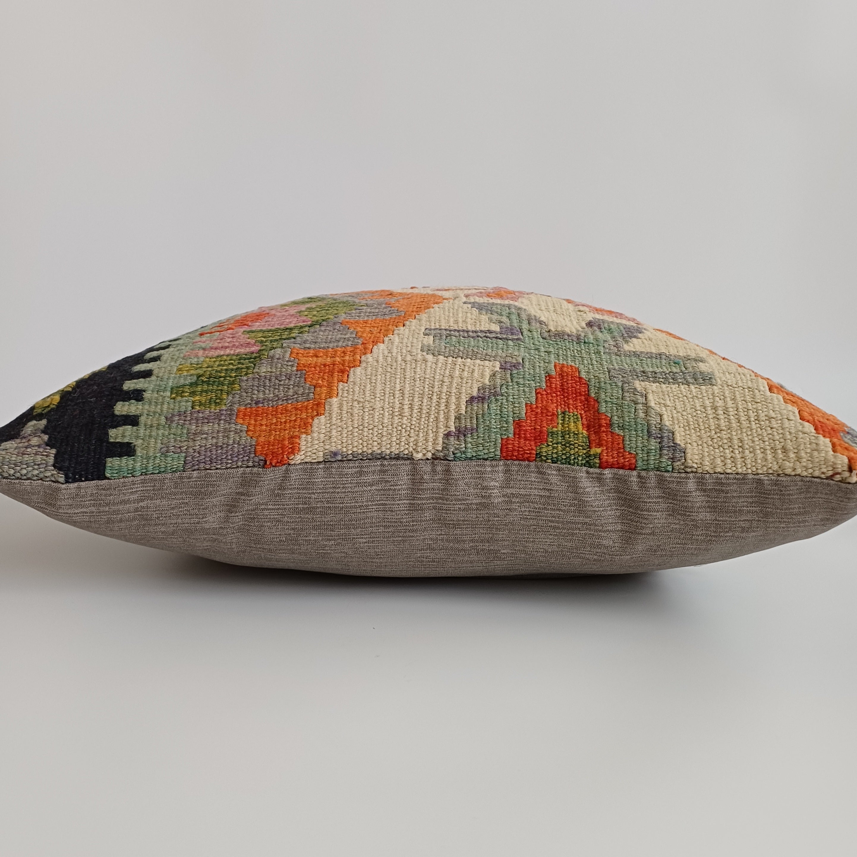 Afghan Handmade Multicoloured Kilim Cushion Cover 20''x20'' / 50x50 CM