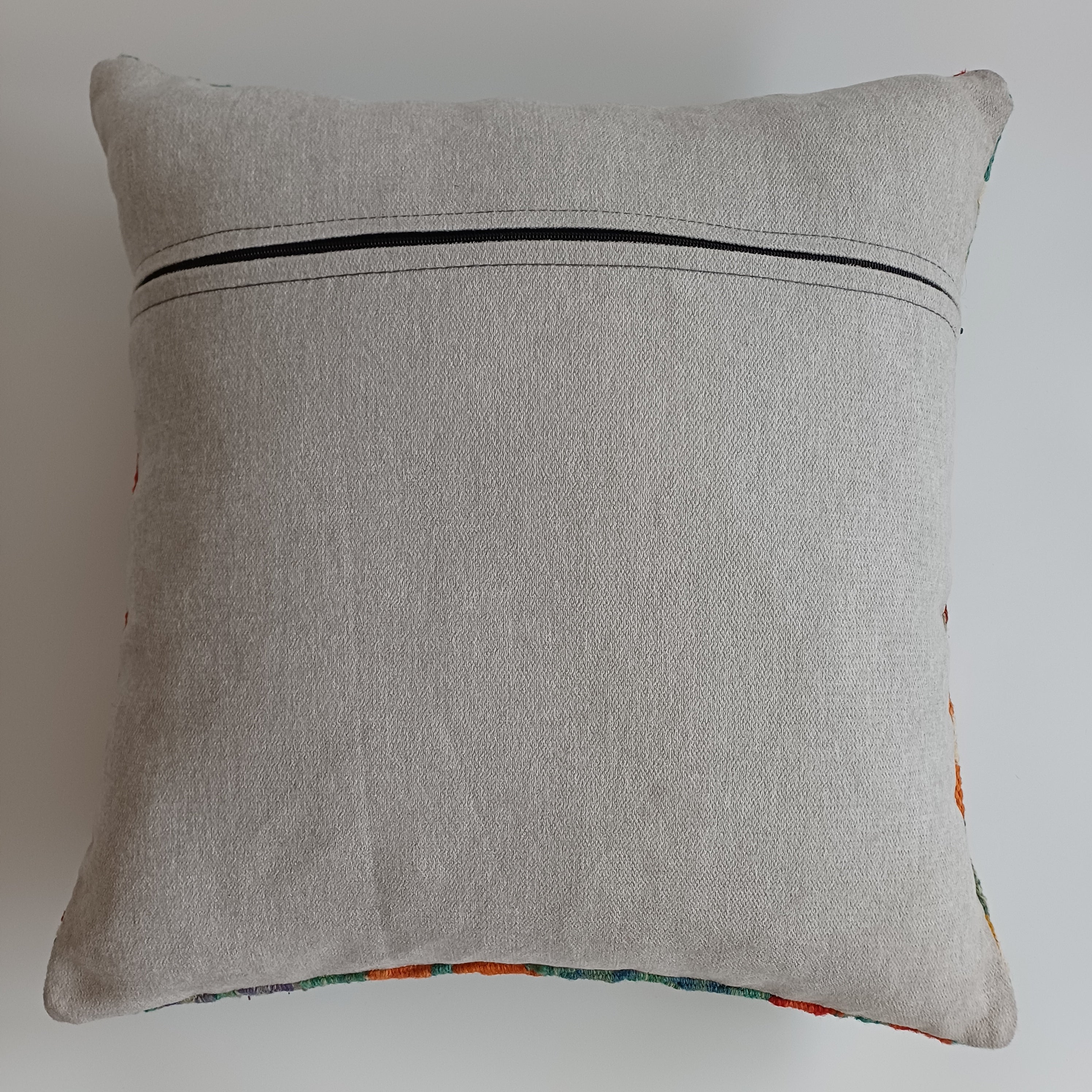 Afghan Handmade Multicoloured Kilim Cushion Cover 20''x20'' / 50x50 CM