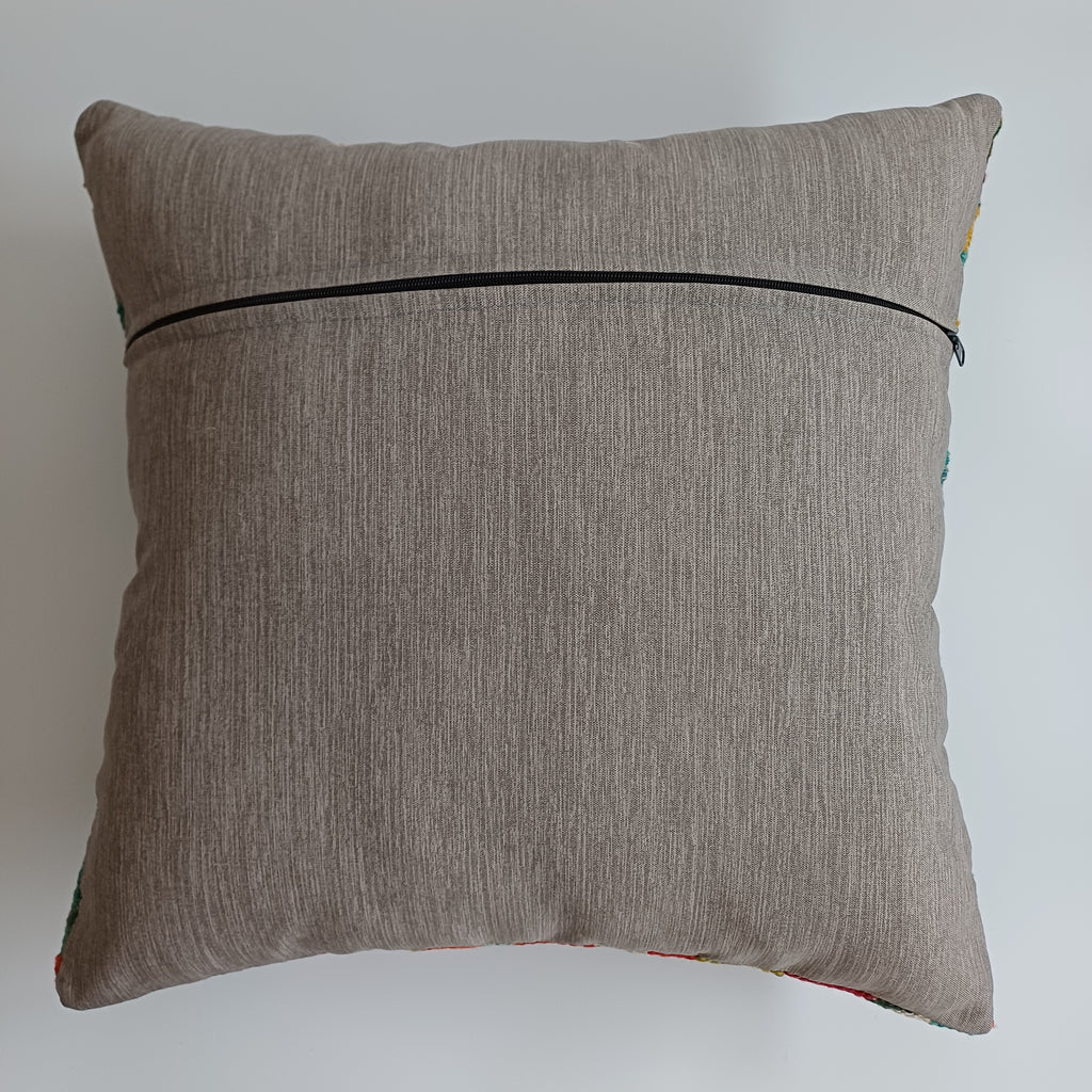 Afghan Handmade Multicoloured Kilim Cushion Cover 20''x20'' / 50x50 CM