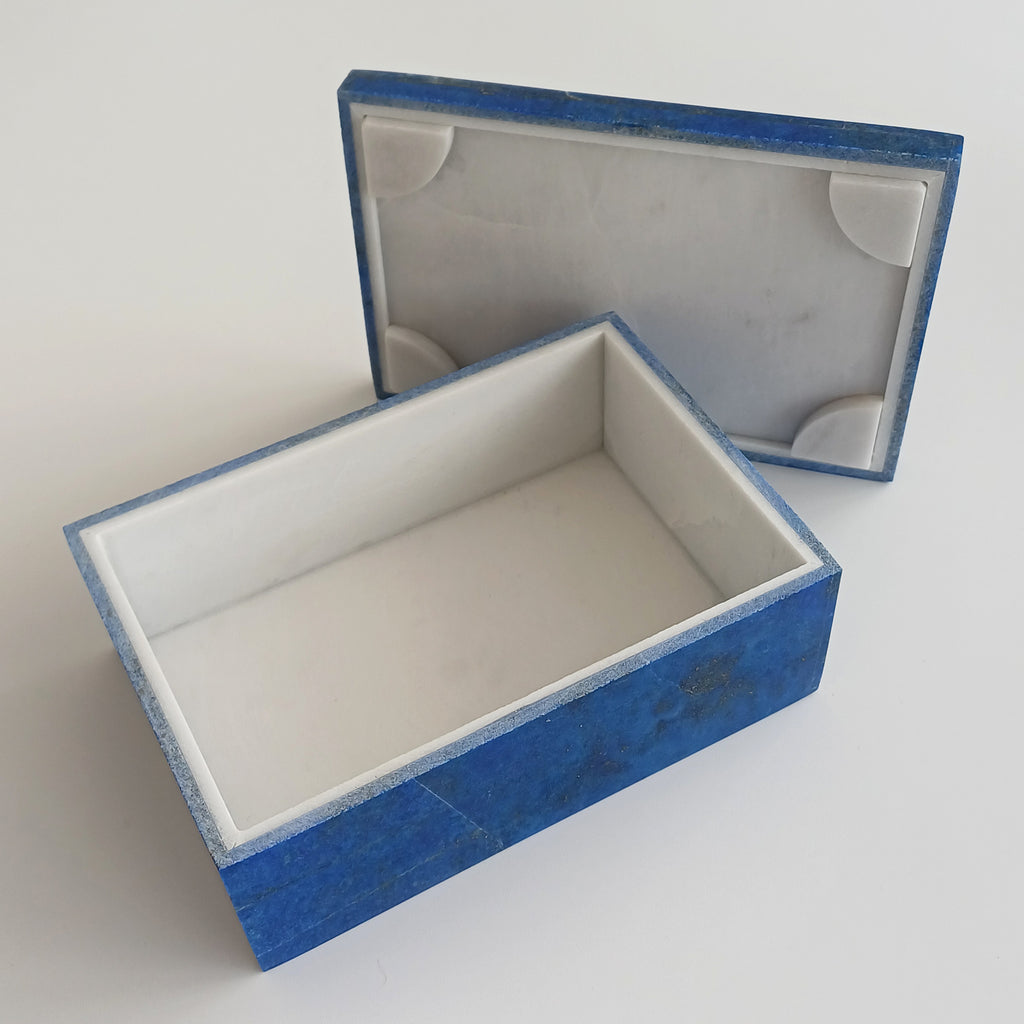 Lapis Lazuli Handmade Jewellery Box 13x9 CM