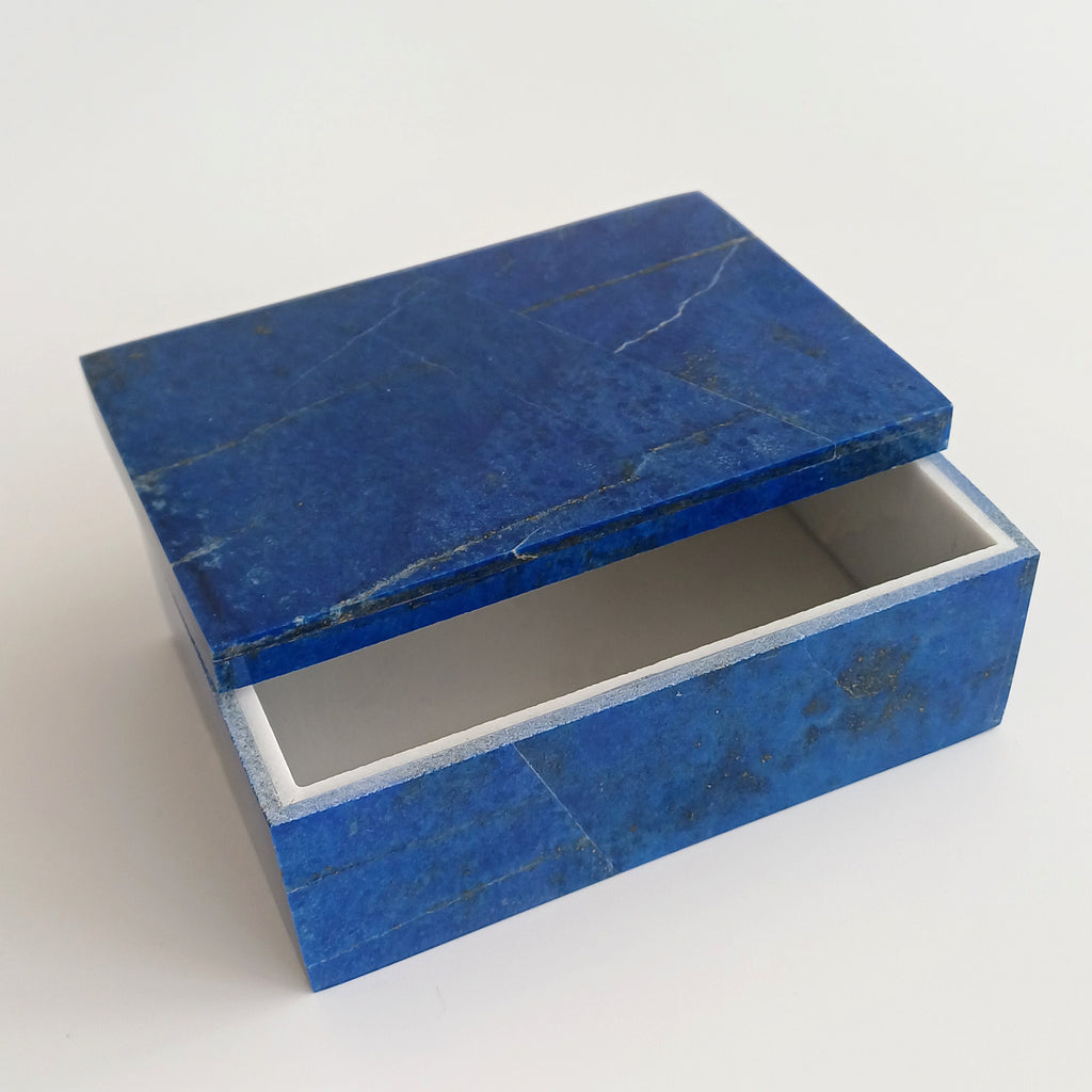 Lapis Lazuli Handmade Jewellery Box 13x9 CM