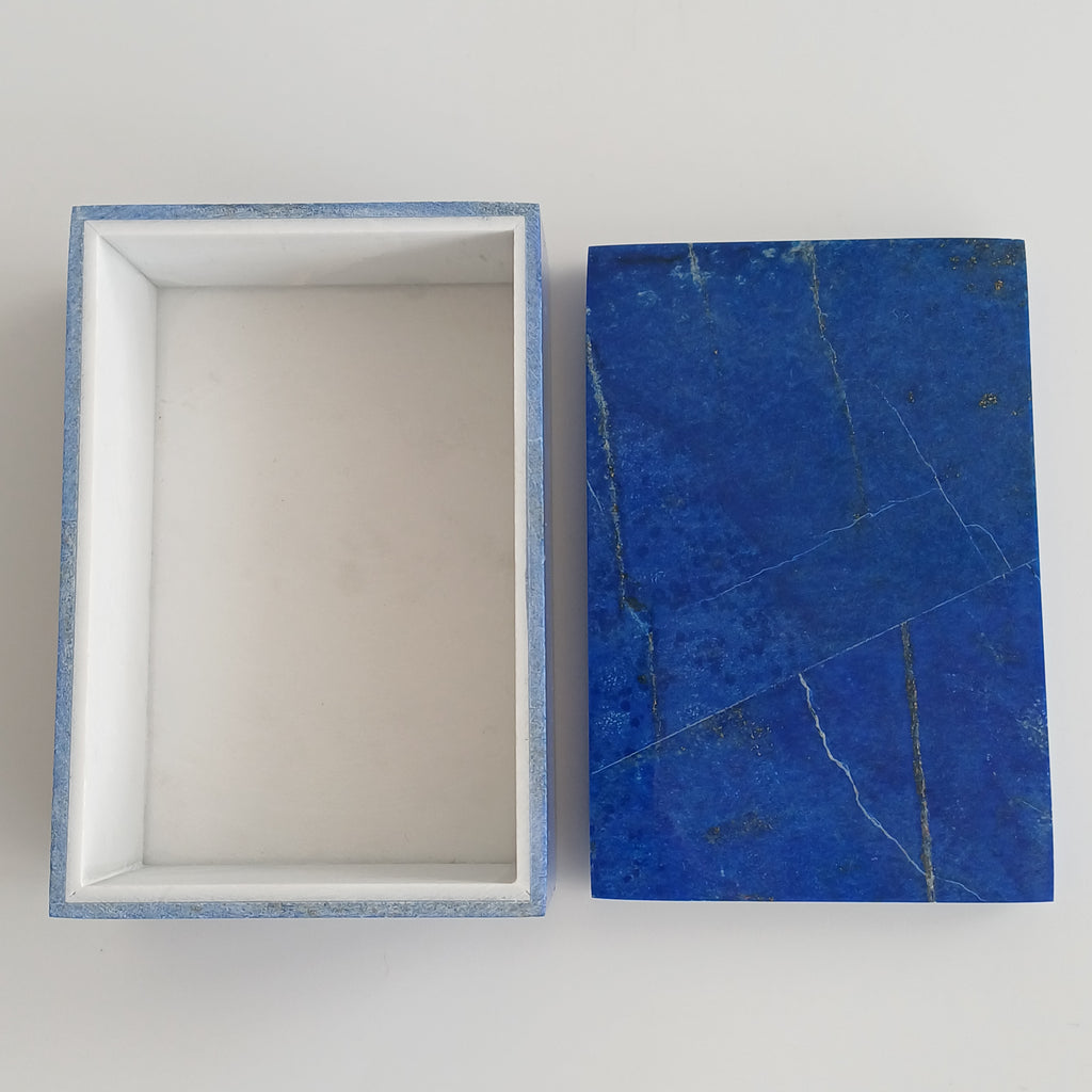Lapis Lazuli Handmade Jewellery Box 13x9 CM