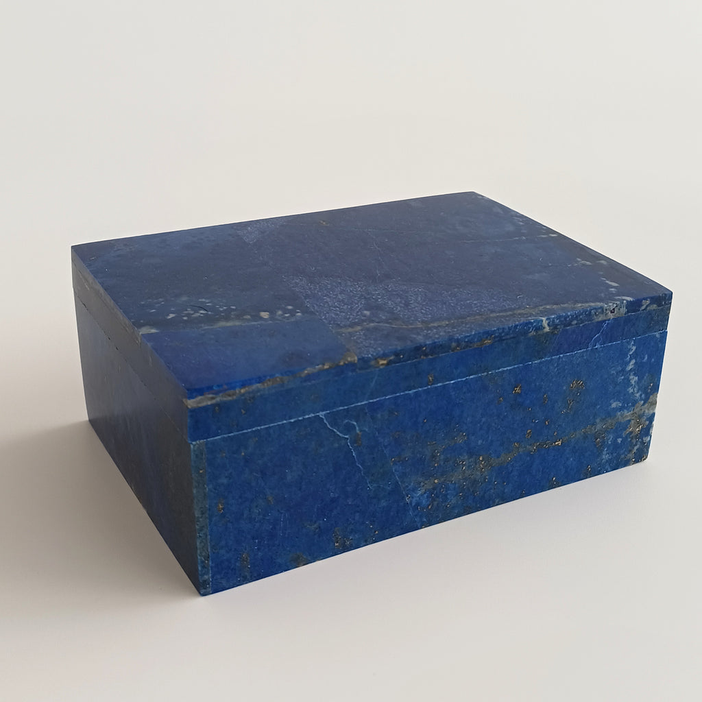 Lapis Lazuli Handmade Jewellery Box 13x9 CM