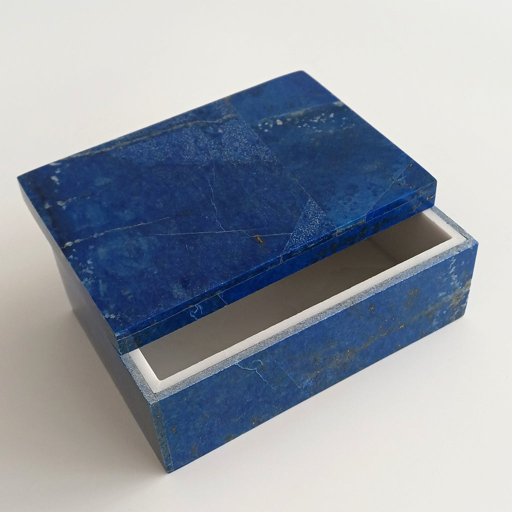 Lapis Lazuli Handmade Jewellery Box 13x9 CM