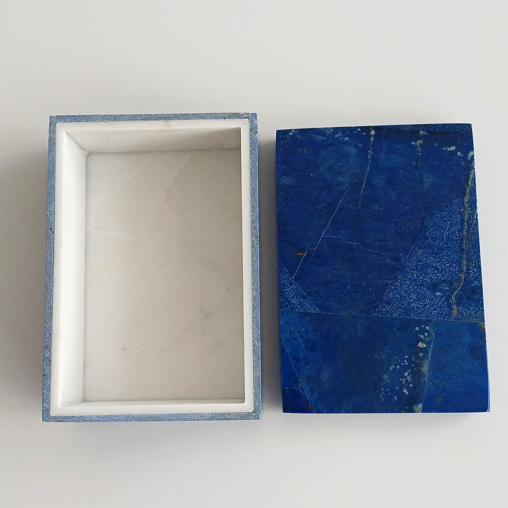 Lapis Lazuli Handmade Jewellery Box 13x9 CM