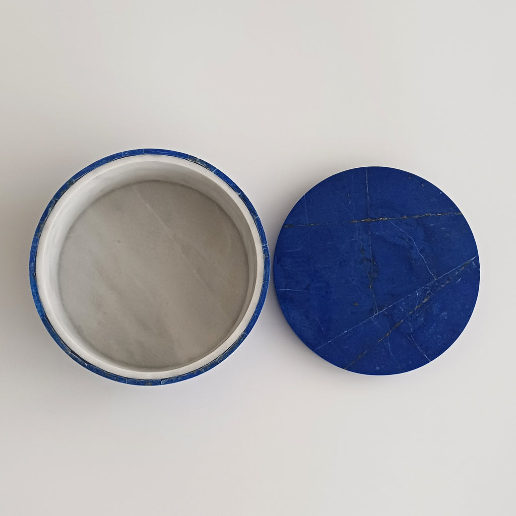 Lapis Lazuli Handmade Jewellery Box 11x11 CM