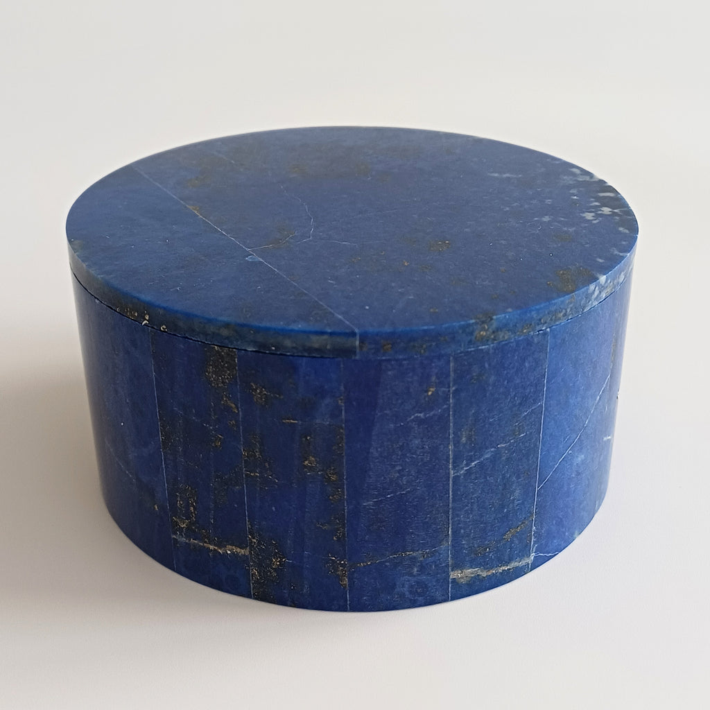 Lapis Lazuli Handmade Jewellery Box 10.3x10.1 CM