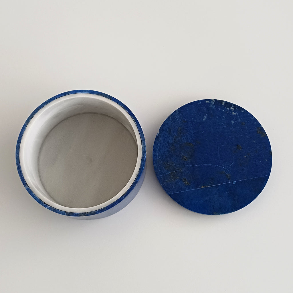 Lapis Lazuli Handmade Jewellery Box 10.3x10.1 CM