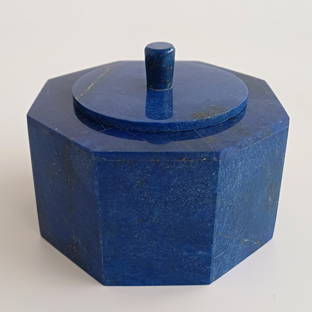 Lapis Lazuli Handmade Jewellery Box 10.2x10 CM
