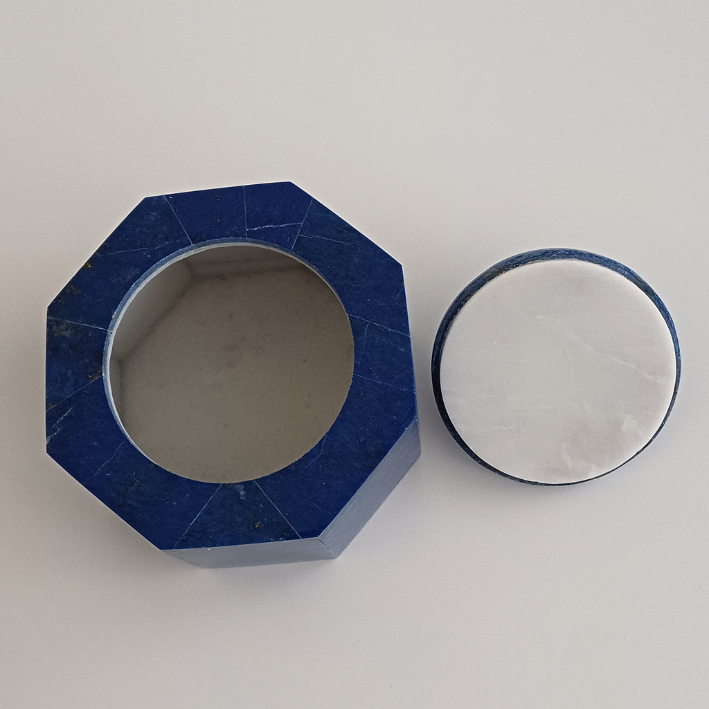 Lapis Lazuli Handmade Jewellery Box 10x10 CM
