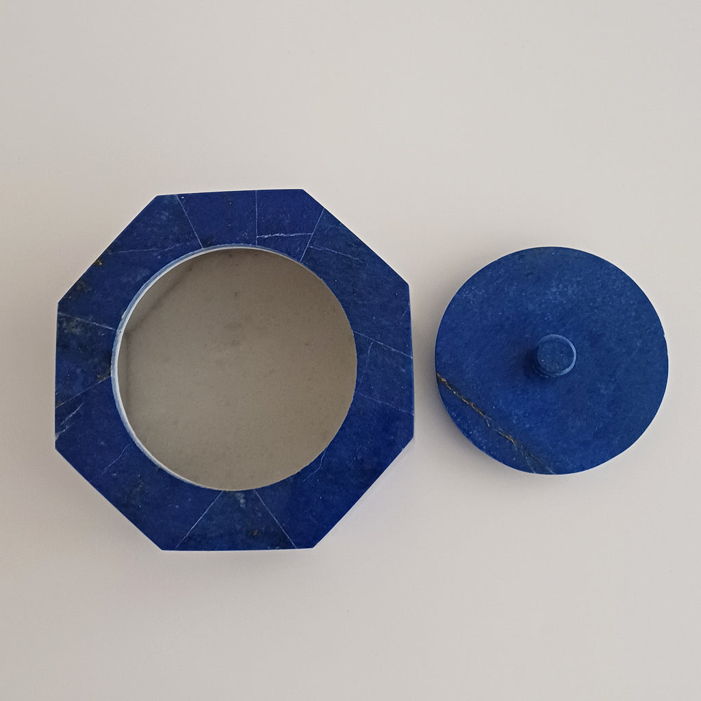Lapis Lazuli Handmade Jewellery Box 10x10 CM