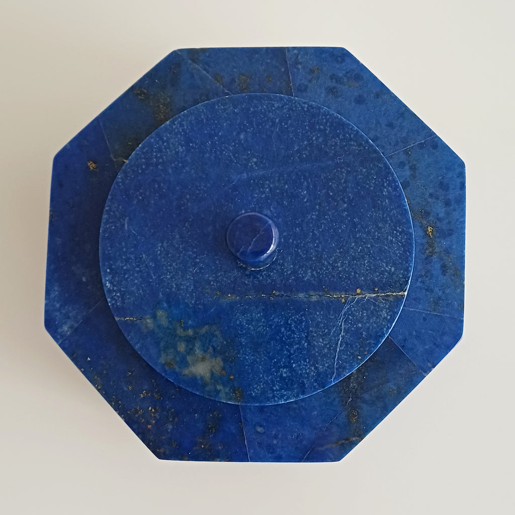 Lapis Lazuli Handmade Jewellery Box 10x10 CM