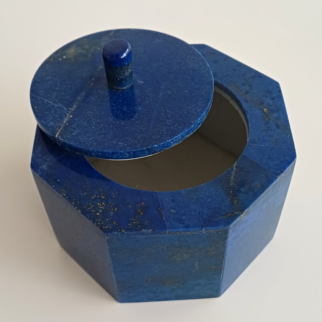 Lapis Lazuli Handmade Jewellery Box 10x10 CM