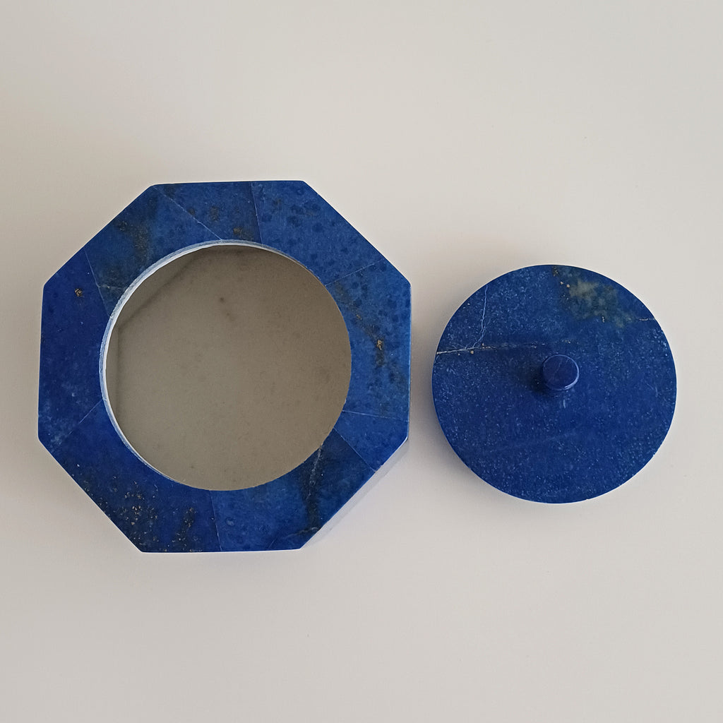 Lapis Lazuli Handmade Jewellery Box 10x10 CM