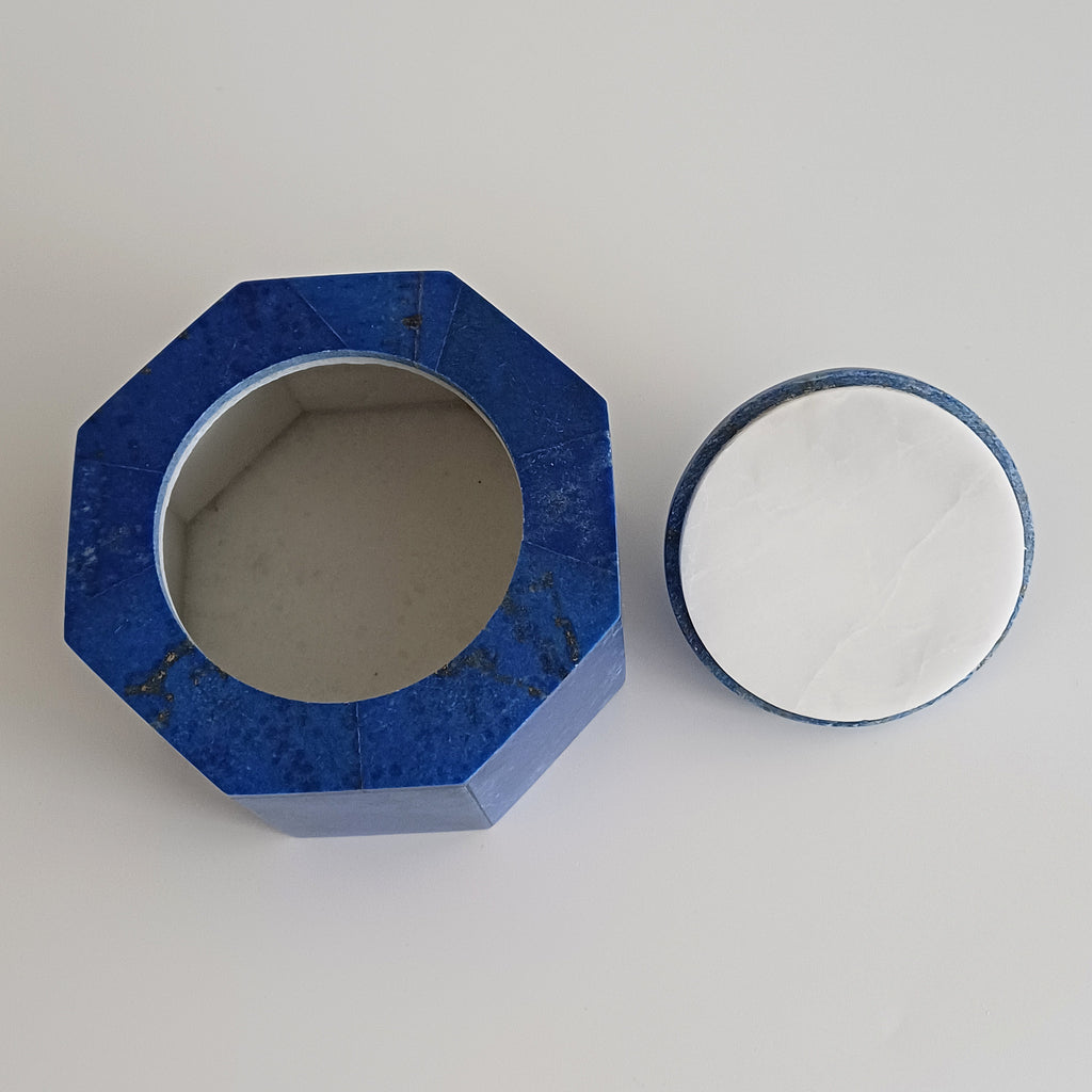 Lapis Lazuli Handmade Jewellery Box 10x10 CM