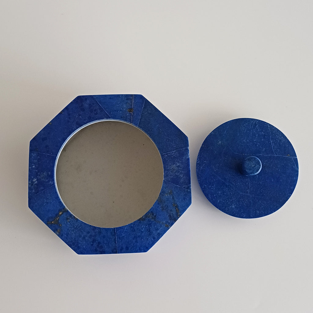 Lapis Lazuli Handmade Jewellery Box 10x10 CM