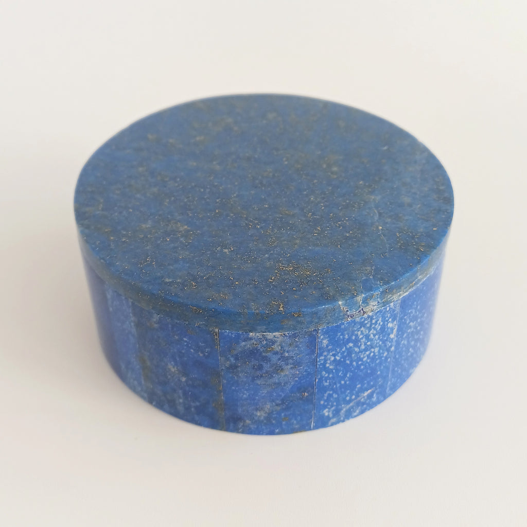 Lapis Lazuli Handmade Jewellery Box 6.6x6.6 CM