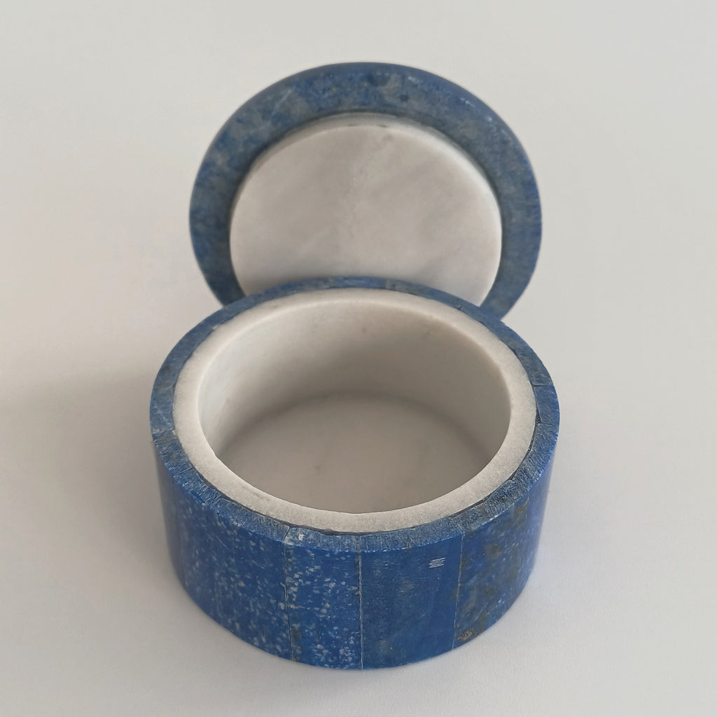 Lapis Lazuli Handmade Jewellery Box 5x5 CM
