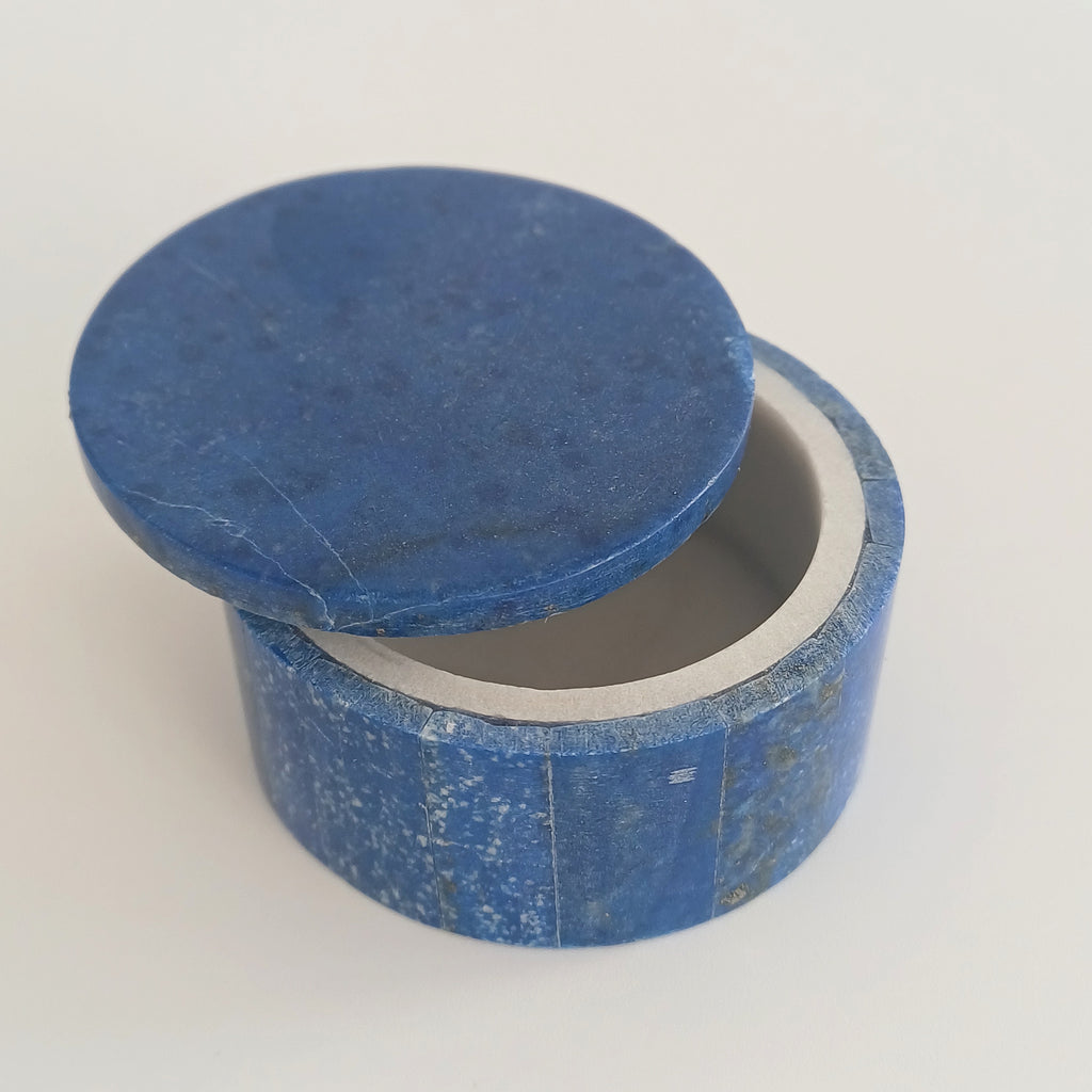Lapis Lazuli Handmade Jewellery Box 5x5 CM