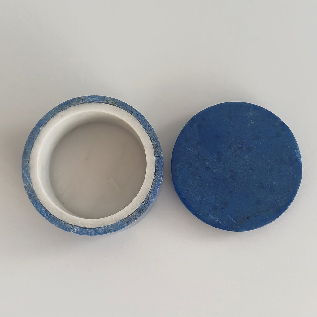 Lapis Lazuli Handmade Jewellery Box 5x5 CM