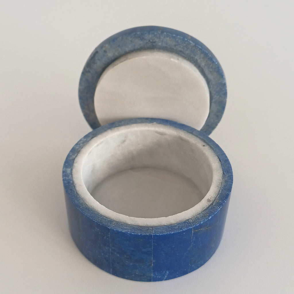 Lapis Lazuli Handmade Jewellery Box 5x5 CM