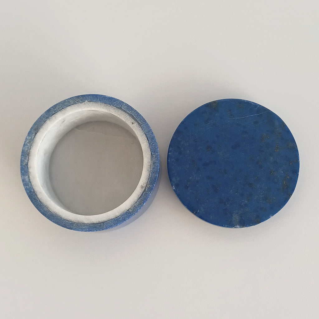 Lapis Lazuli Handmade Jewellery Box 5x5 CM