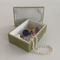 Afghan Handmade Serpentine & White Marble Jewellery Box 12.8x8.8 CM