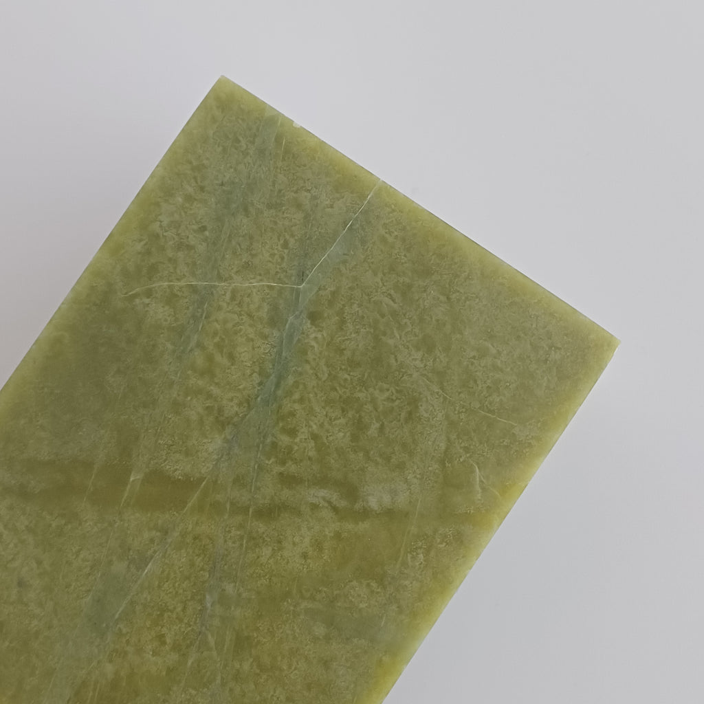 Afghan Handmade Serpentine & White Marble Jewellery Box 9.7x7.3 CM