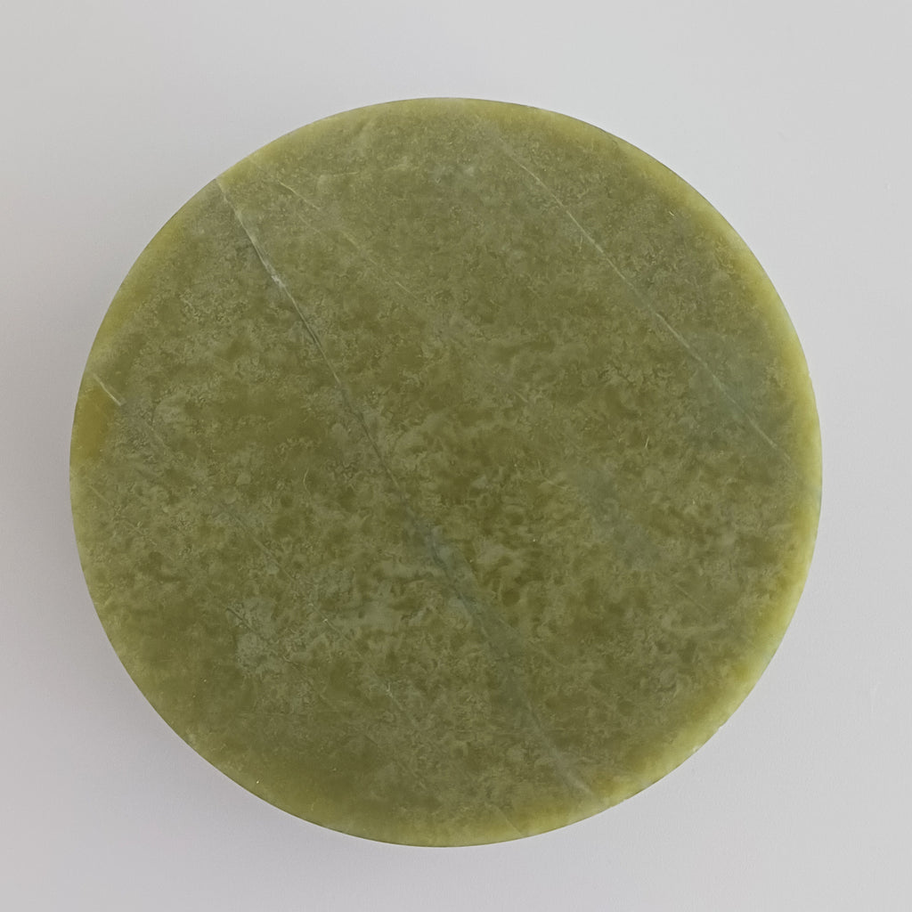 Afghan Handmade Serpentine & White Marble Jewellery Box 7.5x7.5 CM