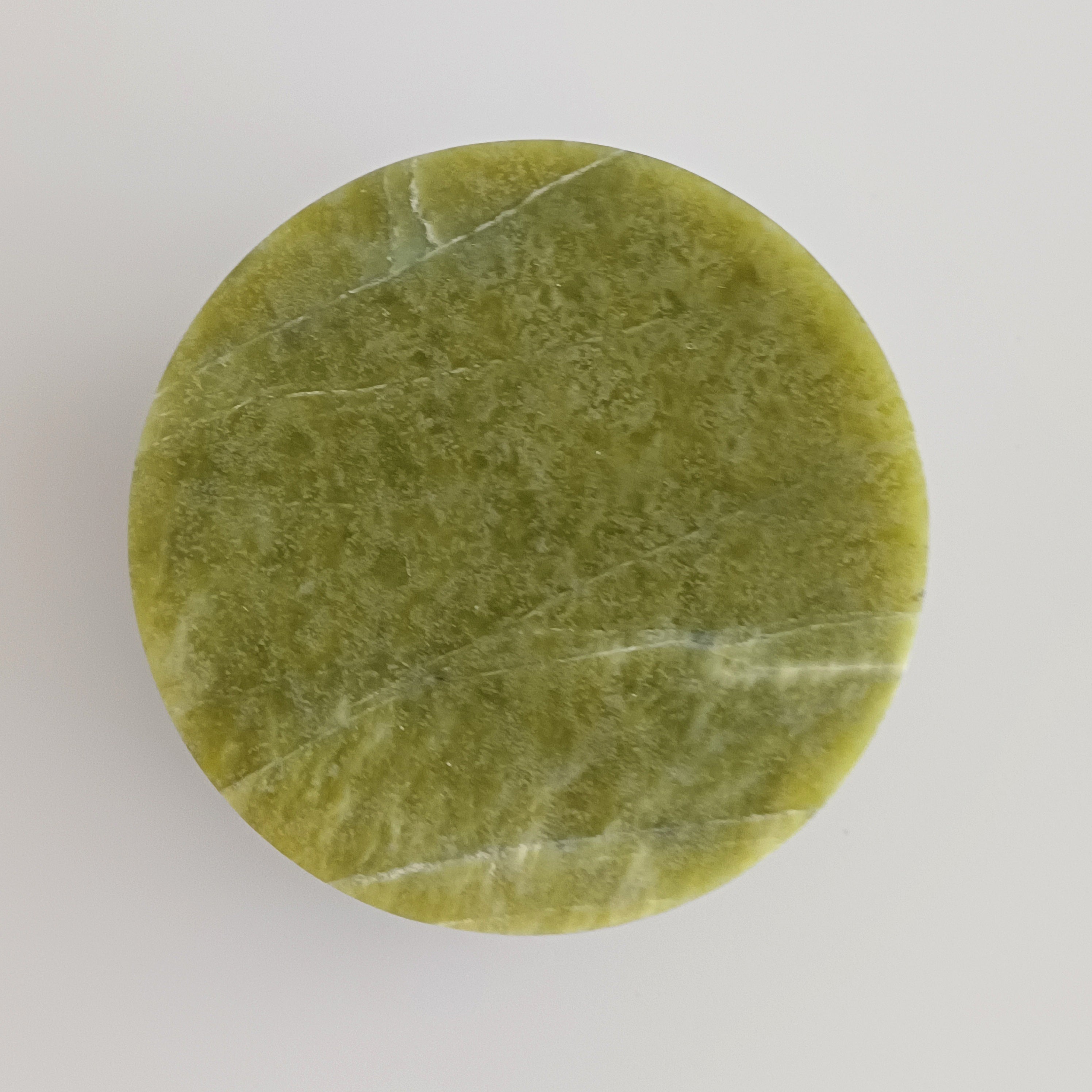 Afghan Handmade Serpentine & White Marble Jewellery Box 4.9x4.9 CM