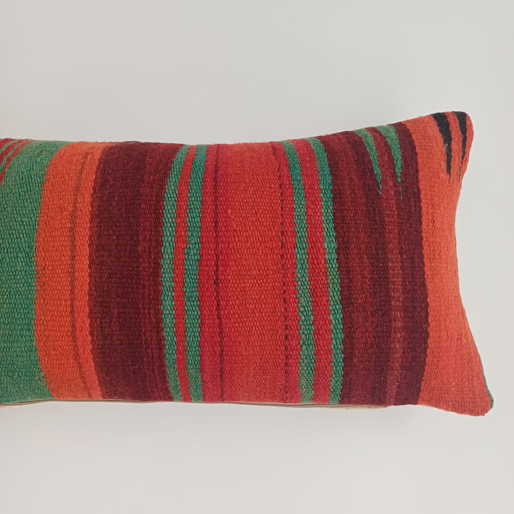 Moroccan Handmade Multicoloured Rug Cushion Cover 24''x12'' / 60x30 CM