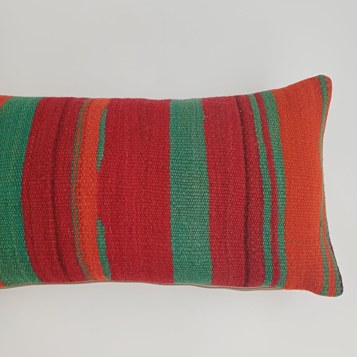 Moroccan Handmade Multicoloured Rug Cushion Cover 24''x12'' / 60x30 CM