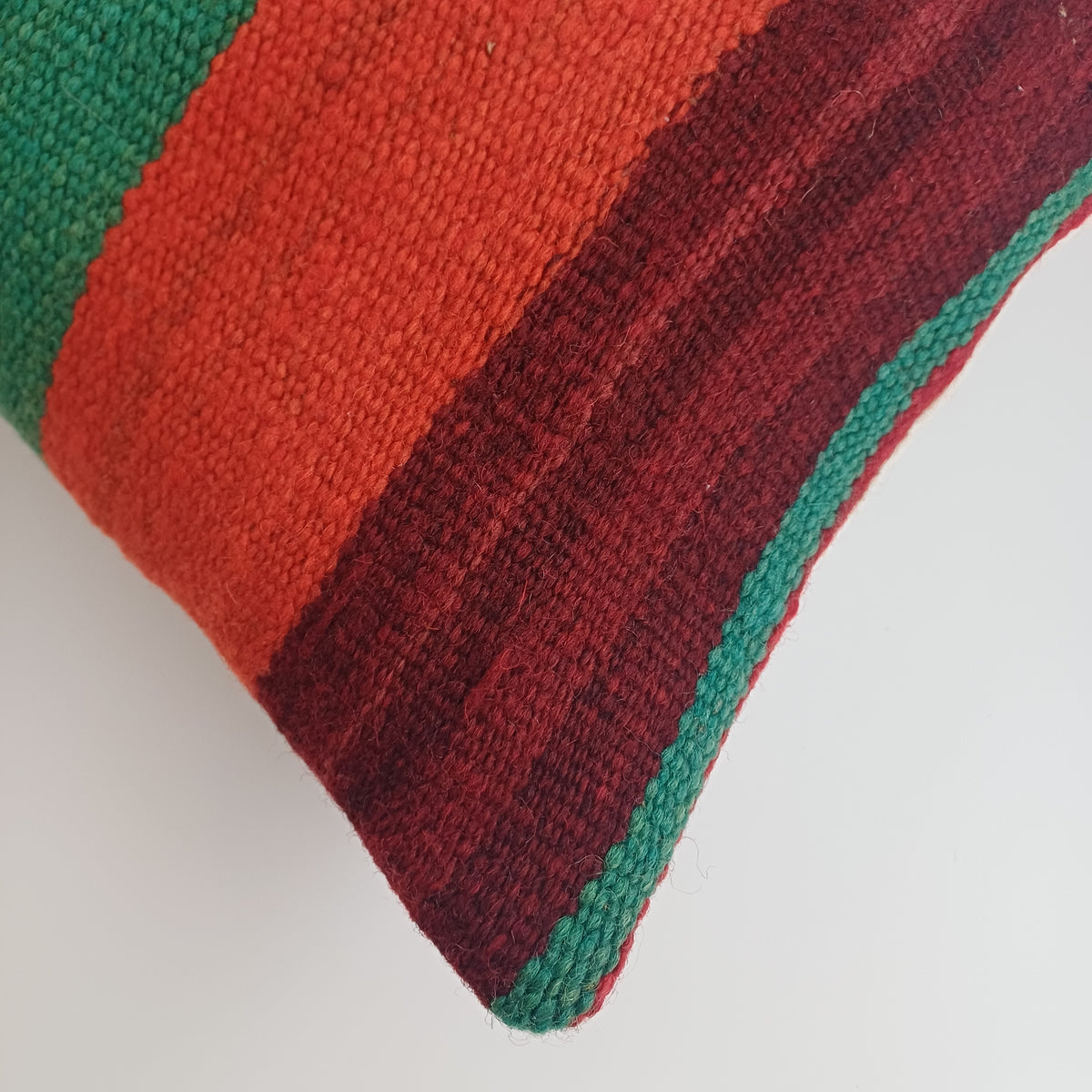 Moroccan Handmade Multicoloured Rug Cushion Cover 24''x12'' / 60x30 CM